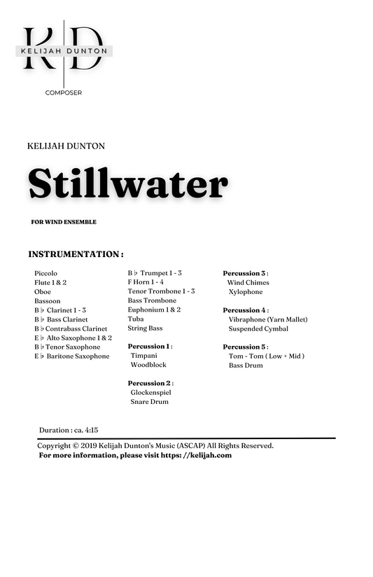Stillwater (2019) PDF's