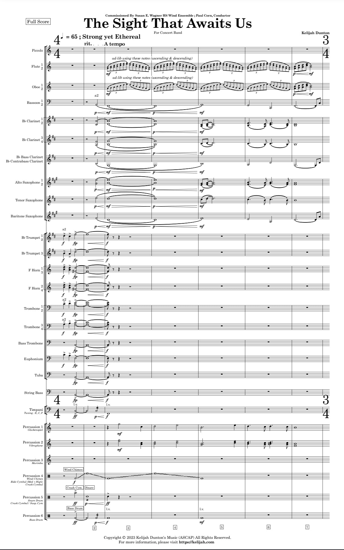 The Sight That Awaits Us (PDF Score)