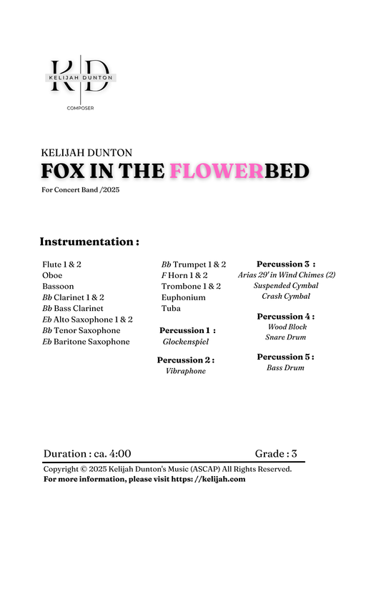 Fox in the Flowerbed (2025) PDF's