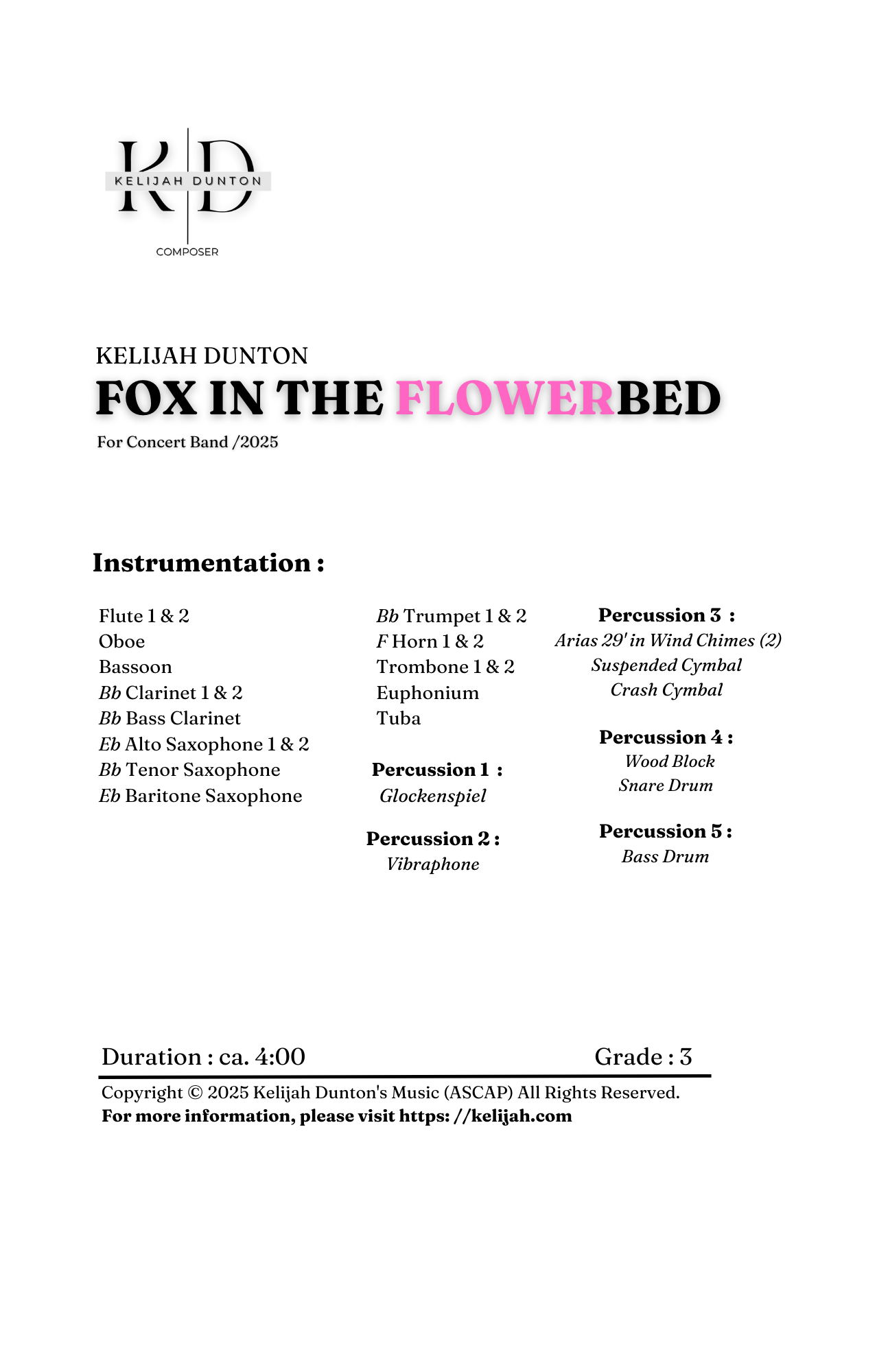 Fox in the Flowerbed (2025) PDF's